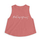Mauve tank top with the mathematical equation "8+6+4+7=25" text by empowHER by Heidi