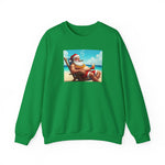 Naughty Santa on Vacation Holiday Sweatshirt - empowHERbyHeidi