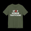 Stop Human Trafficking Jersey Tee | Donate to the ACLU - Military Green