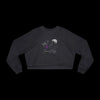 Fueled by Coffee & Feminist Rage Cropped Fleece Pullover - Dark Heather