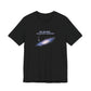 Black t-shirt with graphic of the Milky Way galaxy with an arrow pointing to it and text that says "YOU ARE HERE - Paying taxes to pedophiles" by empowHER by Heidi