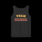 Black tank top with 'Team Karma' text on a black background