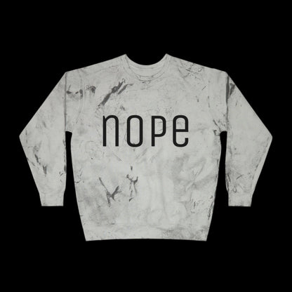 Nope Color Blast Sweatshirt - empowHERbyHeidi