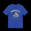 Immigrants Are What Make America Great Jersey Tee - Royal Blue