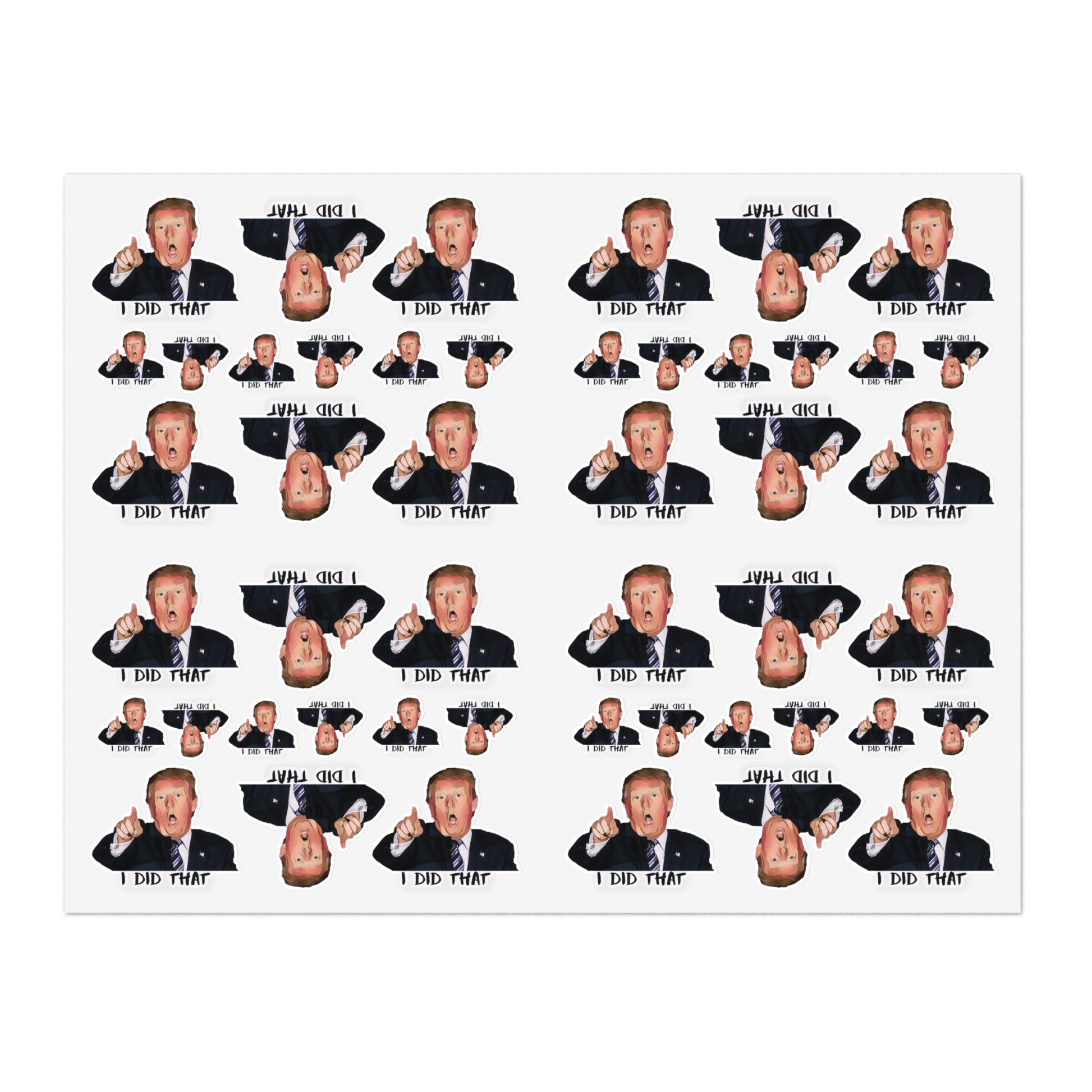 Trump I Did That Sticker Sheet - empowHERbyHeidi