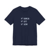 Radical Left Scum Checklist Jersey Tee - Navy