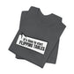 Folded gray t-shirt with cartoon speech bubble with text "It's Time to Start Flipping Tables" by empowHER by Heidi