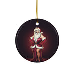 Mary Christmas - Santa's Drag Persona Circle Ornament - empowHERbyHeidi