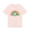 Pride Frog Jersey Tee - Pale Pink