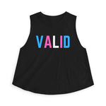 "VALID" Trans Pride Crop Tank - empowHERbyHeidi