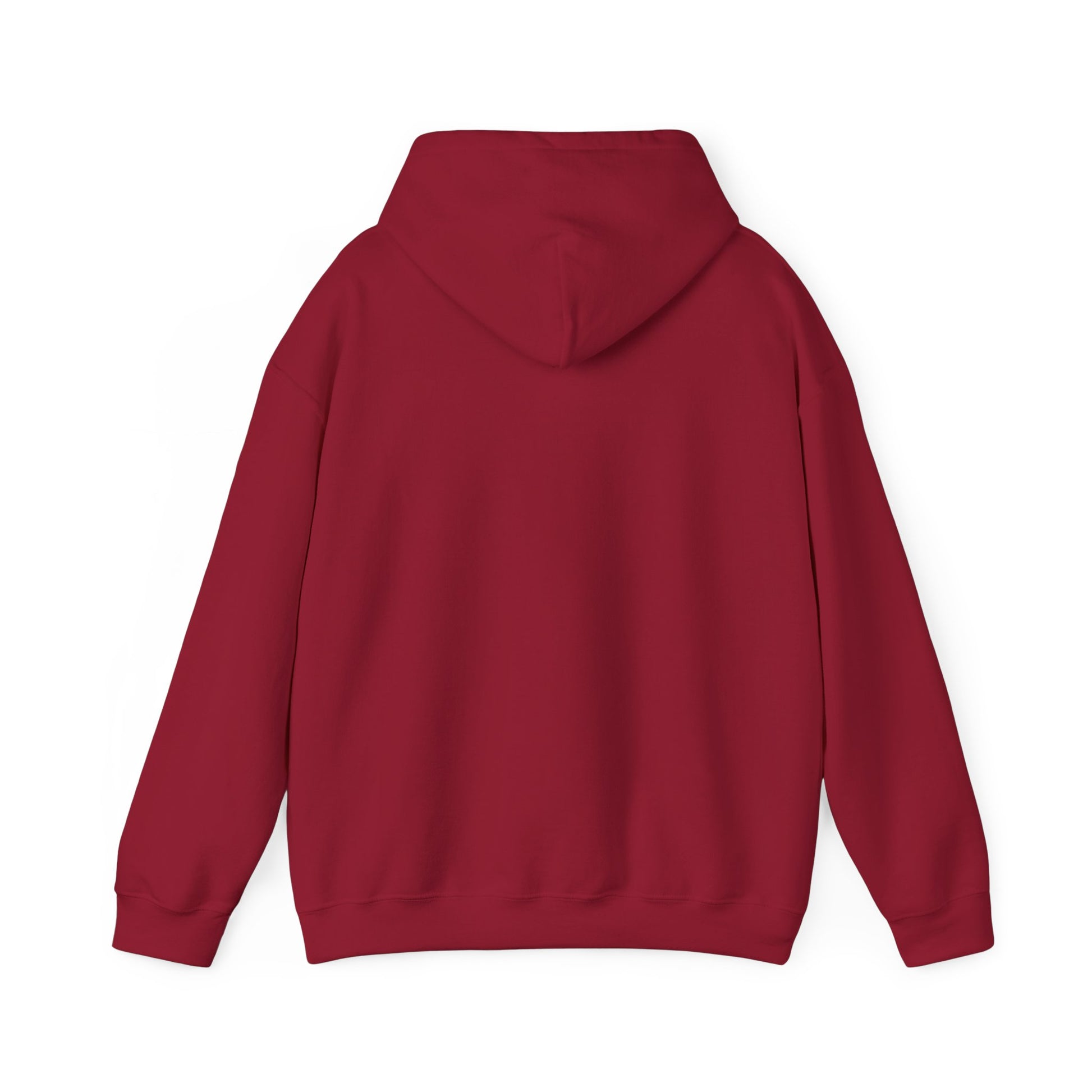 Red hoodie on a white background