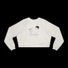 Fueled by Coffee & Feminist Rage Cropped Fleece Pullover - Vintage White