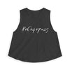 Simple Math Crop Tank - Dark Heather