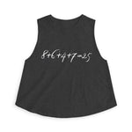 Gray tank top with the mathematical equation "8+6+4+7=25" text by empowHER by Heidi