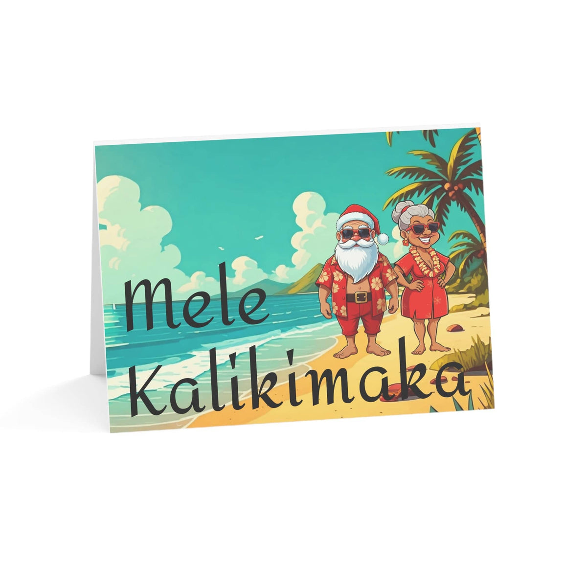 Mele Kalikimaka Holiday Greeting Cards (1, 10, or 30 pieces) - empowHERbyHeidi