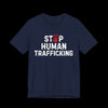 Stop Human Trafficking Jersey Tee | Donate to the ACLU - Navy