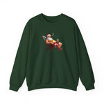 Dark green Naughty Santa Holiday Sweatshirt - empowHERbyHeidi