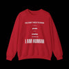 I Am Human Sweatshirt - Equality Top - Chili