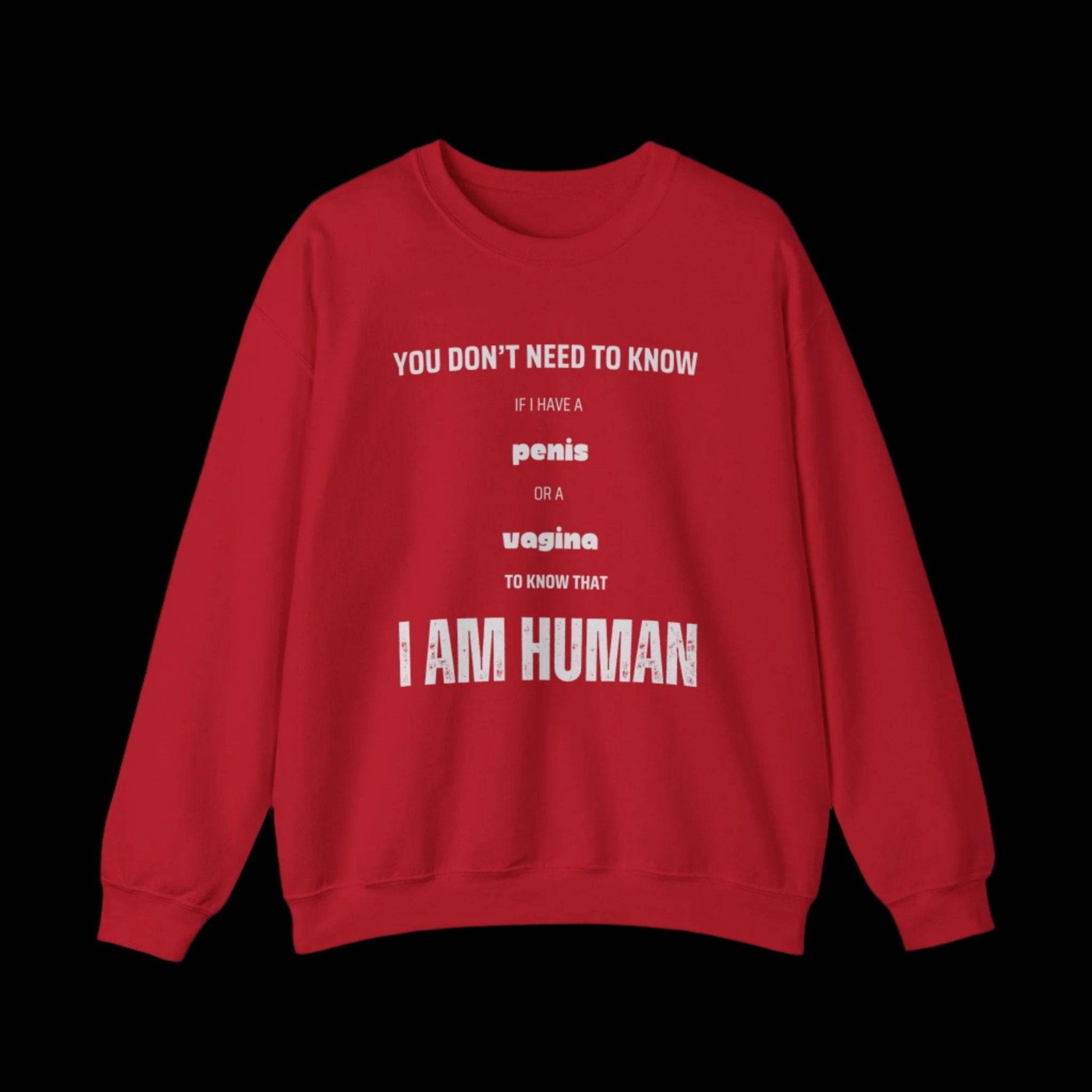 I Am Human - Inclusivity Unisex Sweatshirt - empowHERbyHeidi