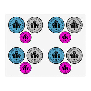 A Woman's Place is in the Resistance Vinyl Sticker Sheet (12-Pack) - empowHERbyHeidi