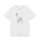 Ash gray t-shirt with a graphic of the Statue of Liberty by empowHER by Heidi