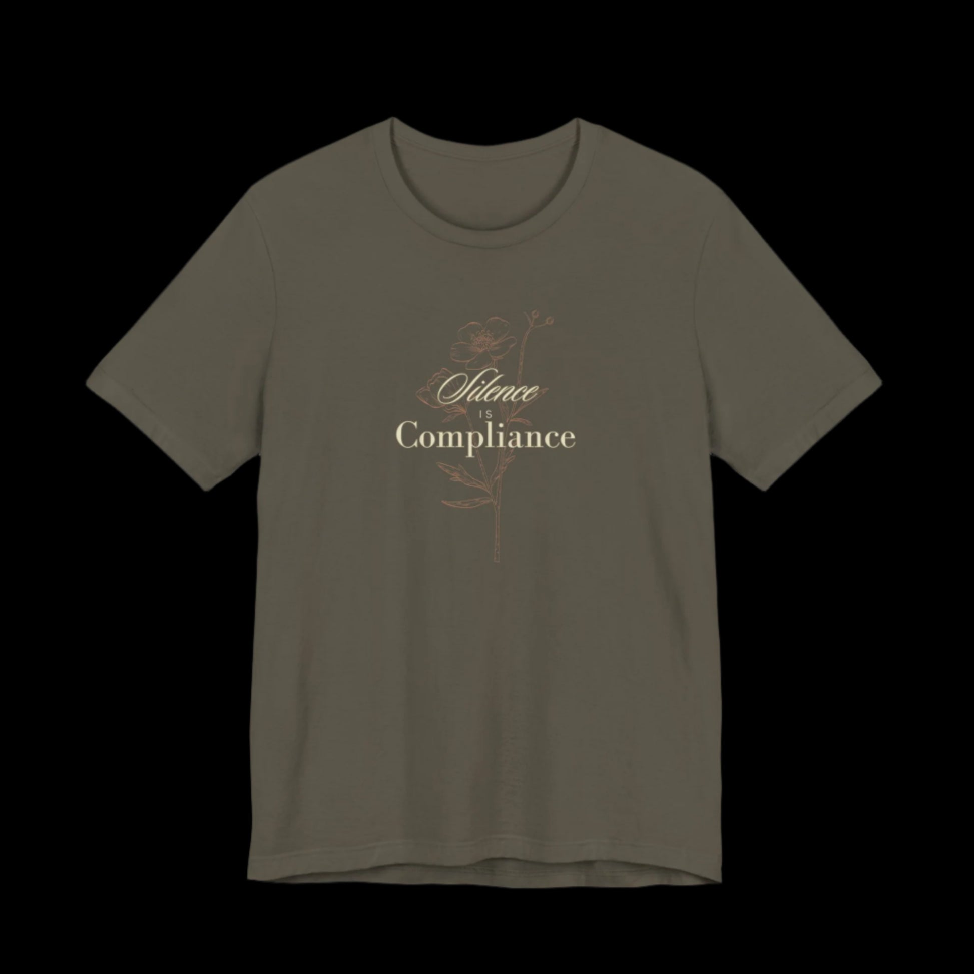 Silence Is Compliance Jersey Tee | Speak Up for Democracy - empowHERbyHeidi