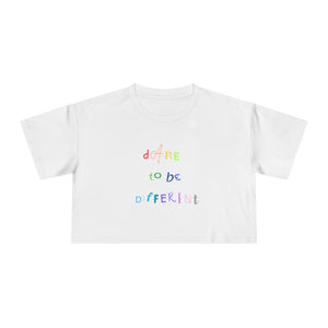 Dare to be Different - Pride Crop Tee - empowHERbyHeidi