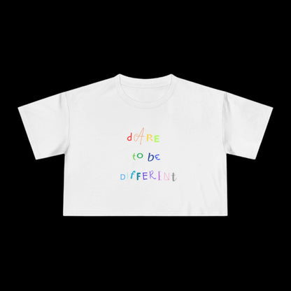 Dare to be Different - Pride Crop Tee - empowHERbyHeidi