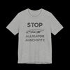 Stop Alligator Auschw*tz Jersey Tee - Athletic Heather