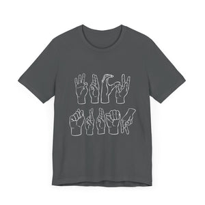 Sign Language "F*ck Trump" Jersey Tee - empowHERbyHeidi