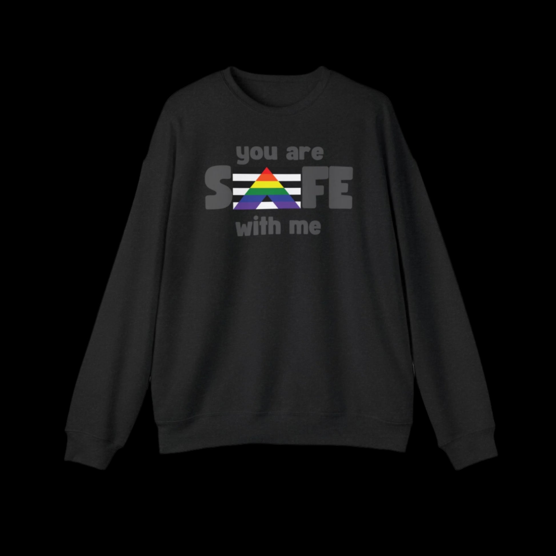 You Are Safe With Me Drop Shoulder Sweatshirt - empowHERbyHeidi