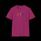 Gender Inclusive Pronouns he/they (in rainbow text) Unisex T-Shirt - empowHERbyHeidi