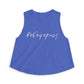 Blue tank top with the mathematical equation "8+6+4+7=25" text by empowHER by Heidi
