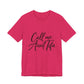 Pink t-shirt with 'Call me Aunt Tifa' text – empowHER by Heidi political protest apparel