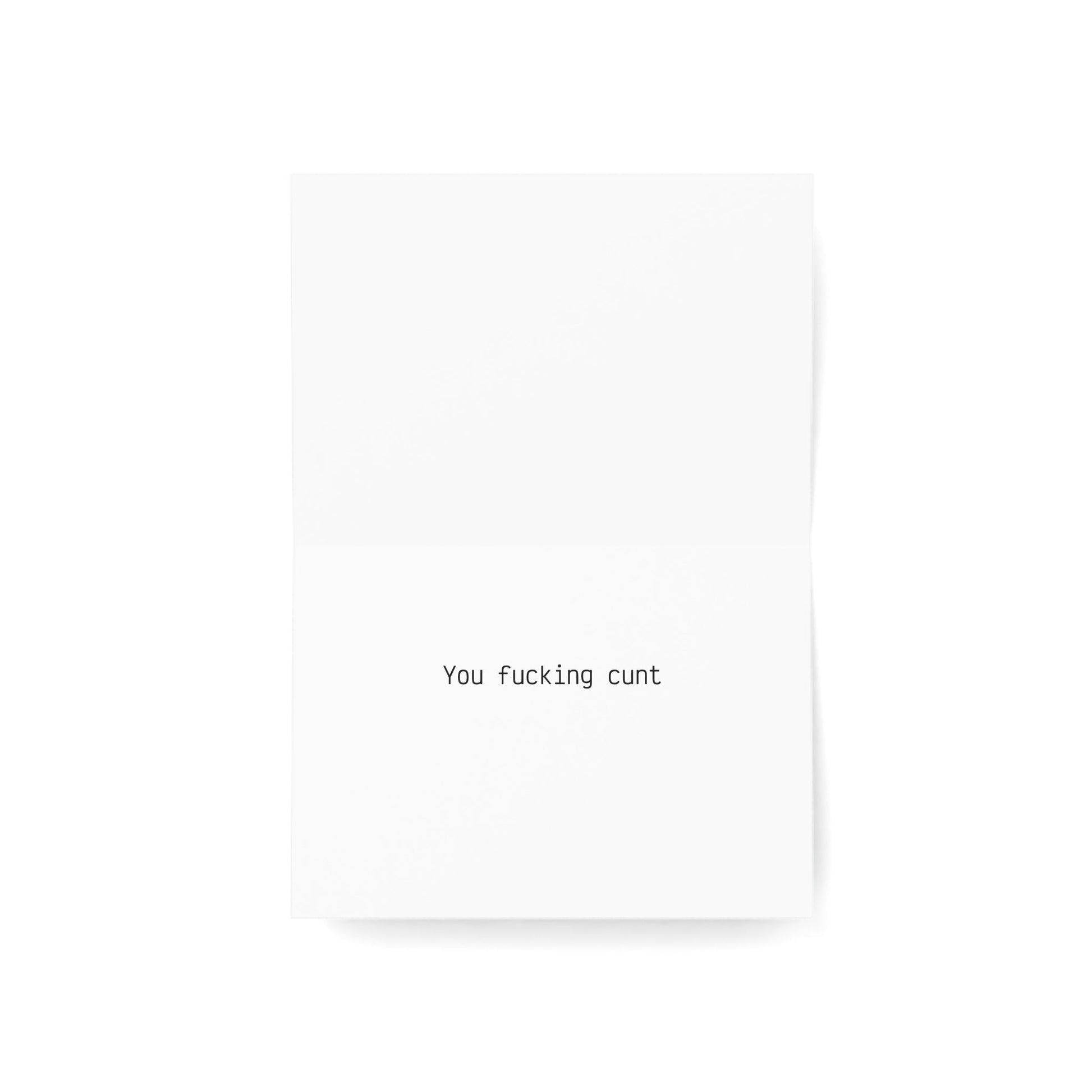 Thinking Of You - You F*cking C*nt Greeting Cards (1 or 10 pieces) - empowHERbyHeidi