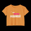 I Stand Against the Patriarchy Crop Top - Antique Gold