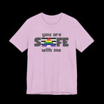 You Are Safe With Me Jersey Tee - empowHERbyHeidi