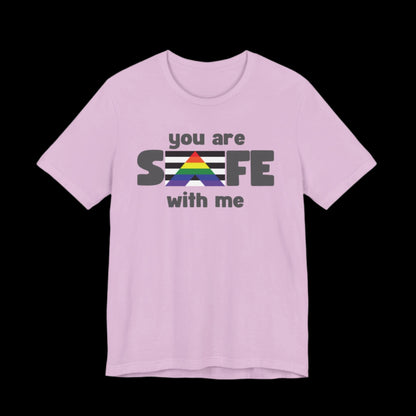 You Are Safe With Me Jersey Tee - empowHERbyHeidi