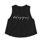 Black tank top with the mathematical equation "8+6+4+7=25" text by empowHER by Heidi