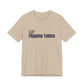 Tan t-shirt with text "It's Time to Start Flipping Tables" by empowHERbyHeidi