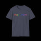 Gender Inclusive Pronouns they/them (rainbow text) Unisex T-Shirt - empowHERbyHeidi