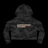 Empowered Women Cropped Hoodie - Black Camo