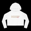 Empowered Women Cropped Hoodie - Vintage White