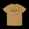 Resist Faded Shirt - Social Justice Protest Tee - Faded Mustard