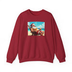 Naughty Santa on Vacation Holiday Sweatshirt - empowHERbyHeidi