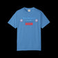 Blue t-shirt with 'Springsteen Swift 2028' text on a black background