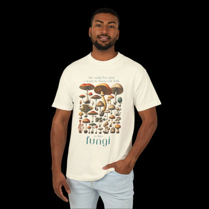 Fungi Not Fun Guy Heavyweight Cotton Tee - empowHERbyHeidi