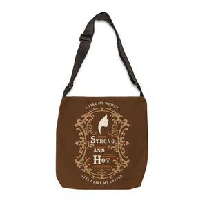 Pride  Adjustable Tote Bag - I Like My Women Like I Like My Coffee - empowHERbyHeidi