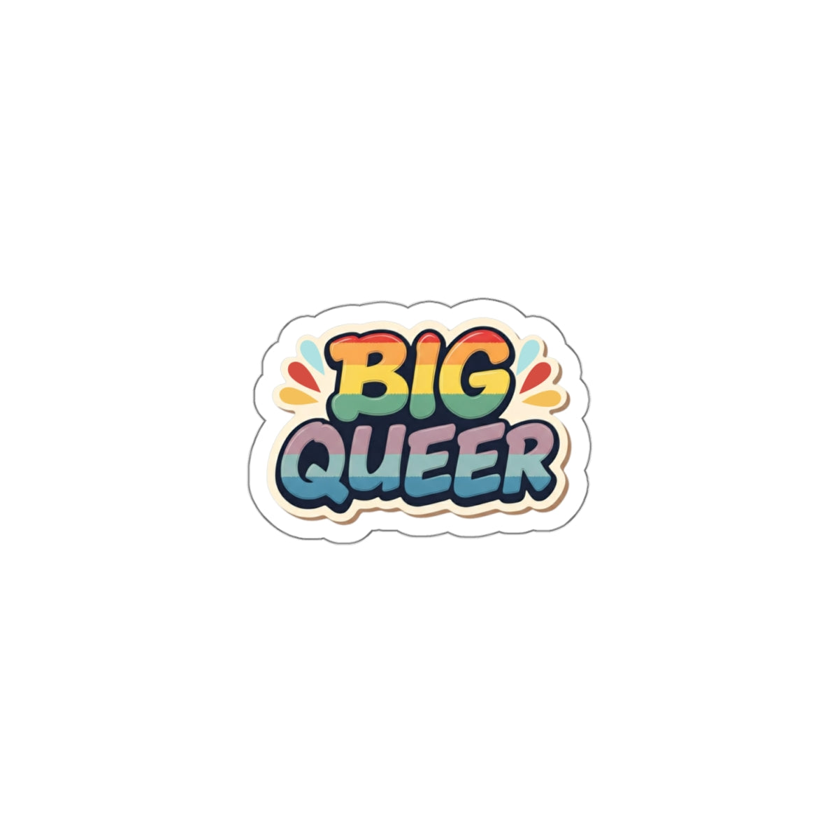 Big Queer Kiss-Cut Stickers - empowHERbyHeidi