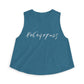 Blue tank top with the mathematical equation "8+6+4+7=25" text by empowHER by Heidi